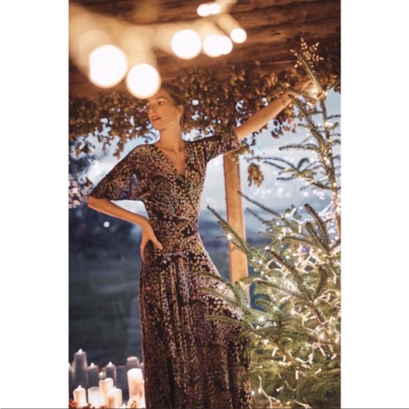 Moulinette Soeurs Woodlands Maxi Dress Black - Picture 1 of 4